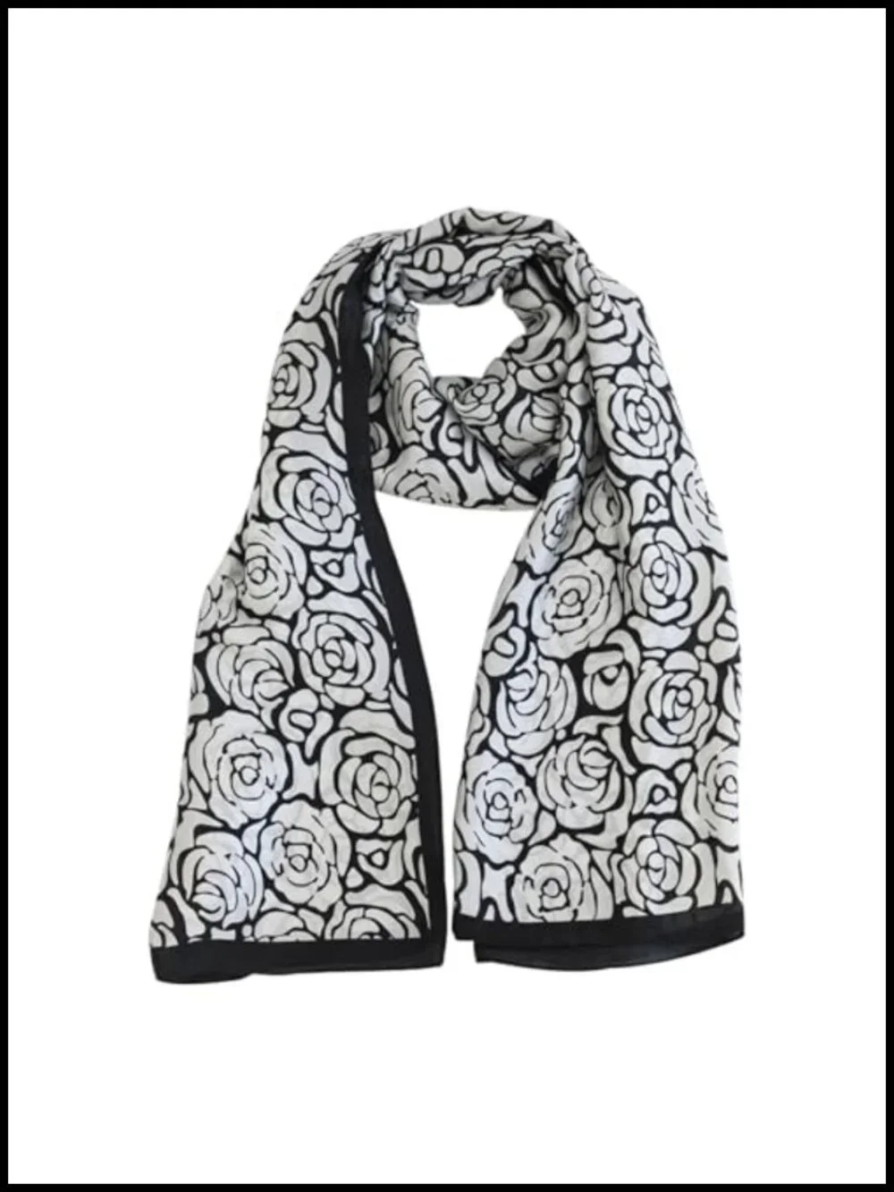 Large 70x35 Silk Scarf Shawl Wrap - Premium Polyester Satin - UV Protection